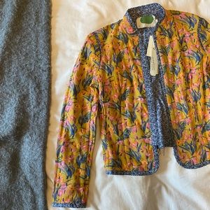 Final Price Drop- 🌟💕 Anthropologie - Quilted Cotton Blazer - NWT